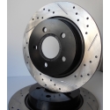 Centric StopTech Drilled/Slotted Rear Rotor Right
