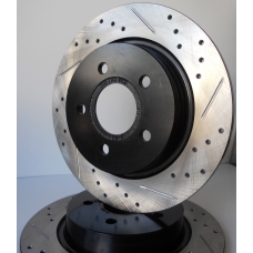 Centric StopTech Drilled/Slotted Rear Rotor Right Centric StopTech Drilled/Slotted Rear Rotor Right