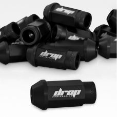 Drop Engineering Aluminum Racing Lug Nuts - Black 12x1.5 20pc Drop Engineering Aluminum Racing Lug Nuts - Black 12x1.5 20pc