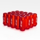 Drop Engineering Aluminum Racing Lug Nuts - Red 12x1.5 20pc