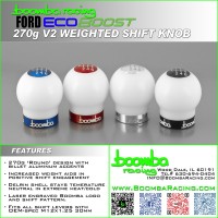 Boomba Fusion 1.6 EcoBoost White 270g V2 Weighted Shift Knob