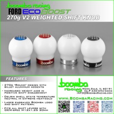 Boomba Fusion 1.6 EcoBoost White 270g V2 Weighted Shift Knob