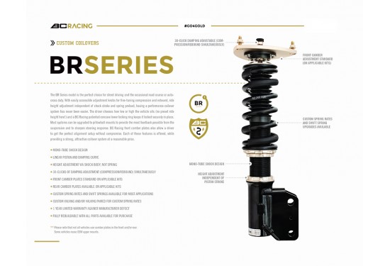 B.C. Racing BR series Coilovers (2013+) (E-18-BR) by CD3Performance.com