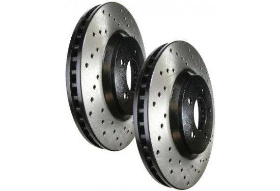 Centric StopTech Cross Drilled FR Rotor (128.61088R) by CD3Performance.com