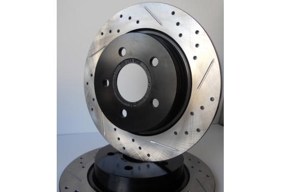 Centric StopTech Drilled/Slotted Front Rotor Right