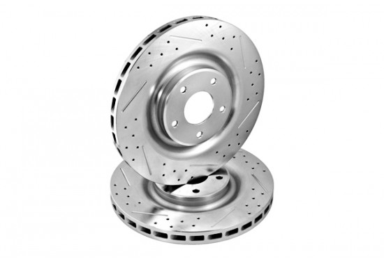 Power Stop 06-12 Drilled and Slotted Front Rotors (Pair)